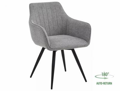 Стул Signal Стул кухонный Signal BALLO Brego 07 поворотный (светло-серый/черный) арт. BALLOBRCSZ07