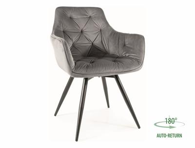 Стул Signal Стул кухонный SIGNAL MANGO Velvet Bluvel 14 (серый/черный) арт. MANGOVCSZ