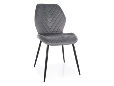 Стул Signal Стул кухонный Signal MIKE Velvet Bluvel 14 (серый/черный) арт. MIKEVCSZ