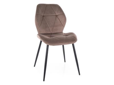 Стул Signal Стул кухонный Signal RICK Velvet Bluvel 38 (капучино/черный) арт. RICKVCCA