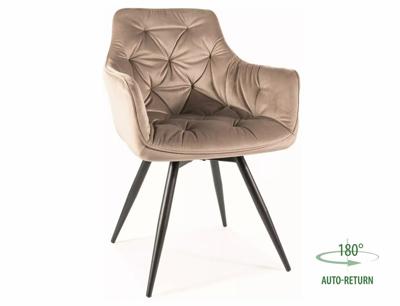 Стул Signal Стул кухонный SIGNAL MANGO Velvet Bluvel 40 (темно-бежевый/черный) арт. MANGOVCCBE