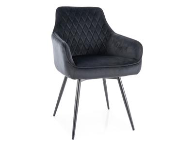 Стул Signal Стул кухонный Signal MARLO Velvet Bluvel 19 поворотный (черный/черный) арт. MARLOVCC