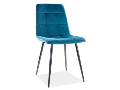 Стул Signal Стул SIGNAL MILA Velvet Bluvel 85 бирюзовый/черный арт. MILAVCTU