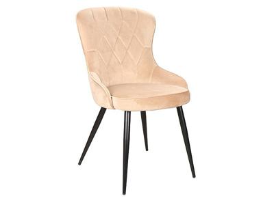 Стул Signal Стул SIGNAL LOTUS Velvet Bluvel 28 бежевый/черный арт. LOTUSVCBE
