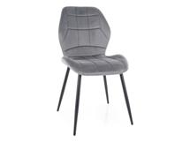 Стул Signal Стул кухонный Signal JAKE Velvet Bluvel 14 (серый/черный) арт. JAKEVCSZ