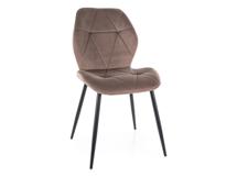 Стул Signal Стул кухонный Signal RICK Velvet Bluvel 38 (капучино/черный) арт. RICKVCCA