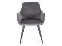 Стул Signal Стул кухонный Signal FIG Velvet Bluvel 14 (темно-серый/черный) арт. FIGVCSZ