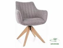 Стул Signal Стул кухонный Signal AZALIA D Brego 07 поворотный (серый/дуб) арт. AZALIADBRDSZ