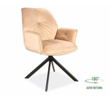 Стул Signal Стул кухонный Signal BOOGIE II Velvet Bluvel 28 (бежевый/черный мат) арт. BOOGIEIIVCBE