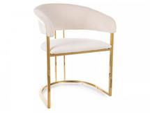 Стул Signal Стул кухонный Signal Tulipe Velvet Bluvel 22 (светло-бежевый/золотой) арт. TULIPEVZLJBE
