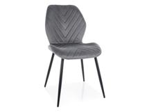 Стул Signal Стул кухонный Signal MIKE Velvet Bluvel 14 (серый/черный) арт. MIKEVCSZ