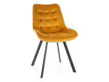 Стул Signal Стул кухонный Signal MONTI Velvet Bluvel 68 поворотный (карри/черный, поворотный) арт. MONTIVCCU