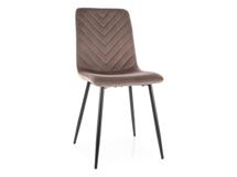 Стул Signal Стул кухонный Signal DAREN Velvet Bluvel 38 (капучино/черный) арт. DARENVCCA