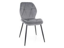 Стул Signal Стул кухонный Signal RICK Velvet Bluvel 14 (серый/черный) арт. RICKVCSZ