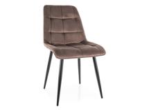 Стул Signal Стул кухонный Signal CHIC Velvet Bluvel 38 (капучино/черный) арт. CHICVCCA