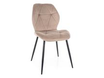 Стул Signal Стул кухонный Signal RICK Velvet Bluvel 40 (темно-бежевый/черный) арт. RICKVCCB