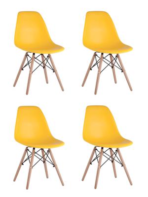 Стул Stool Group Стул Eames DSW желтый x4 арт. УТ000005353