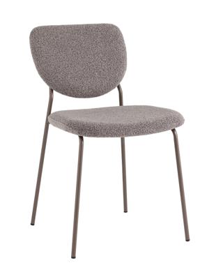 Стул Stool Group Стул обеденный Gigi тёмно-серый букле серые ножки арт. УТ000039039