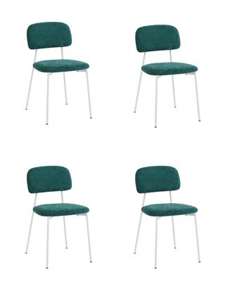 Стул Stool Group Стул Chao темно-зеленый белые ножки 4 шт. арт. УТ000040814