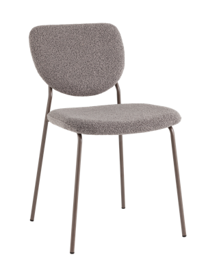 Стул Stool Group Стул обеденный Gigi тёмно-серый букле серые ножки арт. УТ000039039