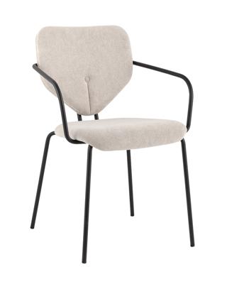 Стул Stool Group Стул обеденный Masey с подлокотниками бежевый арт. УТ000039585