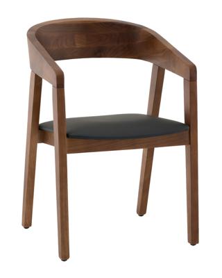 Стул Stool Group Стул Вудкерри каркас дерево цвет темный орех экокожа черный арт. УТ000041523