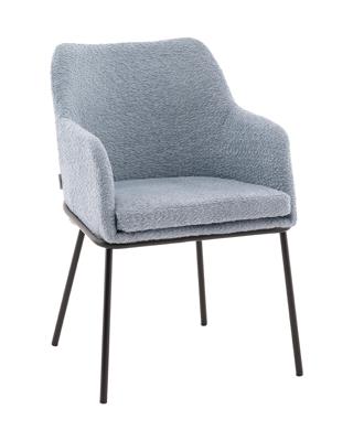 Стул Stool Group Стул с подлокотниками Кози new ткань букле синий арт. УТ000040877