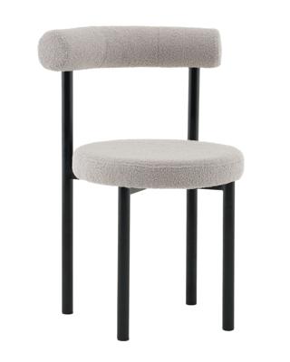 Стул Stool Group Стул обеденный Флорео букле светло-серый арт. УТ000041336