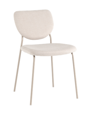 Стул Stool Group Стул обеденный Gigi шенилл бежевый кремовые ножки арт. УТ000039034