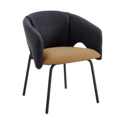 Стул Stool Group Стул обеденный Afrida рогожка тёмно-синий горчичный арт. УТ000042088