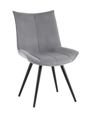 Стул Stool Group Стул вращающийся Робб велюр серый,опора черный муар арт. УТ000042756