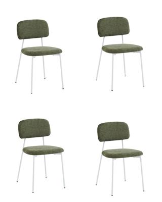 Стул Stool Group Стул Chao зеленый белые ножки 4 шт. арт. УТ000040813