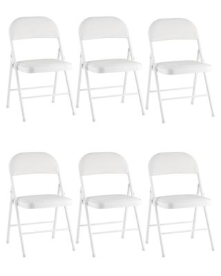 Стул Stool Group Стул складной GJ-22 белый иск.кожа 6 шт. арт. УТ000043173