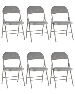 Стул Stool Group Стул складной GJ-22 серый рогожка 6 шт. арт. УТ000043175