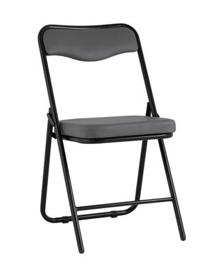 Стул Stool Group Стул складной Джонни иск.кожа серый, каркас черный матовый арт. УТ000043449