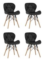 Стул Stool Group Стул Бон экокожа черный 4 шт. арт. УТ000035727