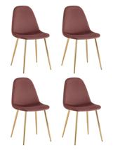Стул Stool Group Стул Валенсия SN велюр пыльно-розовый золотые ножки 4 шт арт. УТ000037316