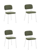 Стул Stool Group Стул Chao зеленый белые ножки 4 шт. арт. УТ000040813