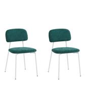 Стул Stool Group Стул Chao темно-зеленый белые ножки 2 шт. арт. УТ000040822