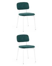 Стул Stool Group Стул Chao темно-зеленый белые ножки 2 шт. арт. УТ000040822