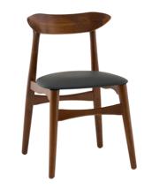 Стул Stool Group Стул Вудсимпл каркас дерево цвет темный орех экокожа черный арт. УТ000041529