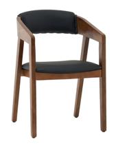 Стул Stool Group Стул Вудкерри S каркас дерево цвет темный орех экокожа черный арт. УТ000041643
