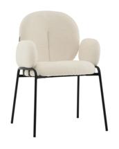 Стул Stool Group Стул с подлокотниками Моллек букле молочный арт. УТ000041634