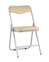 Стул Stool Group Складной стул Джонни экокожа кремовый каркас металлик арт. УТ000035366