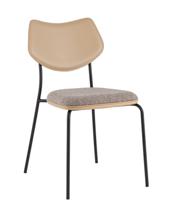 Стул Stool Group Стул обеденный Casey серо-коричневый с бежевой экокожей арт. УТ000039573