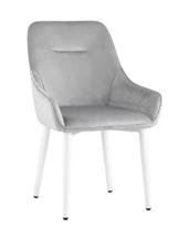 Стул Stool Group Стул Диана велюр серый ножки белые арт. УТ000031291