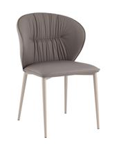 Стул Stool Group Стул обеденный Deia серая экокожа серые ножки арт. УТ000040332