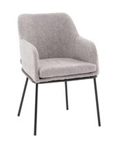 Стул Stool Group Стул с подлокотниками Кози new ткань букле серый арт. УТ000040876