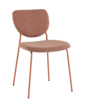 Стул Stool Group Стул обеденный Gigi коричневый букле розовые ножки арт. УТ000039037