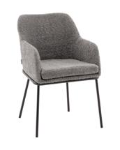 Стул Stool Group Стул с подлокотниками Кози new ткань букле тёмно-серый арт. УТ000040878